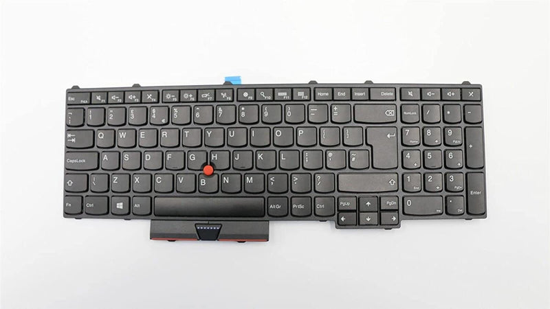 Keyboard Compatible with Lenovo ThinkPad P50 Laptop. QWERTY UK Keyboard Non-Backlit, No Frame (Renewed)
